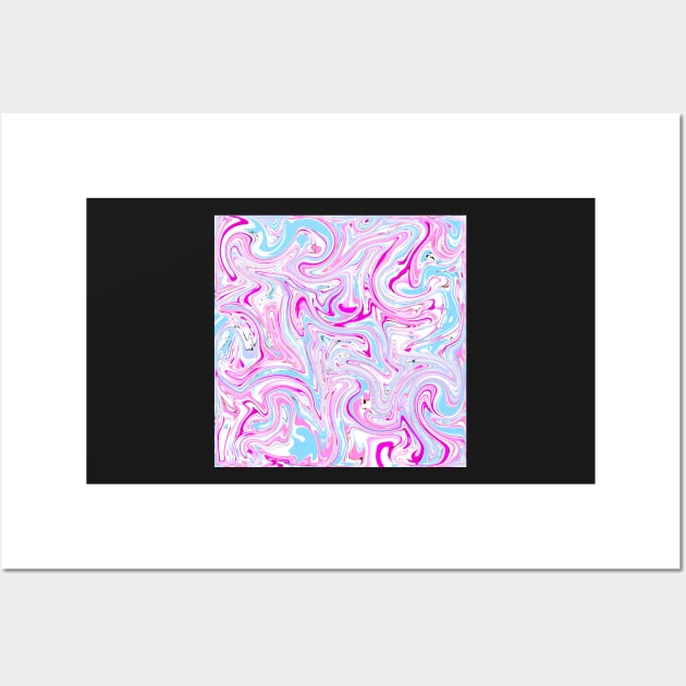 Pink and blue fusion Wall Art by cocodes